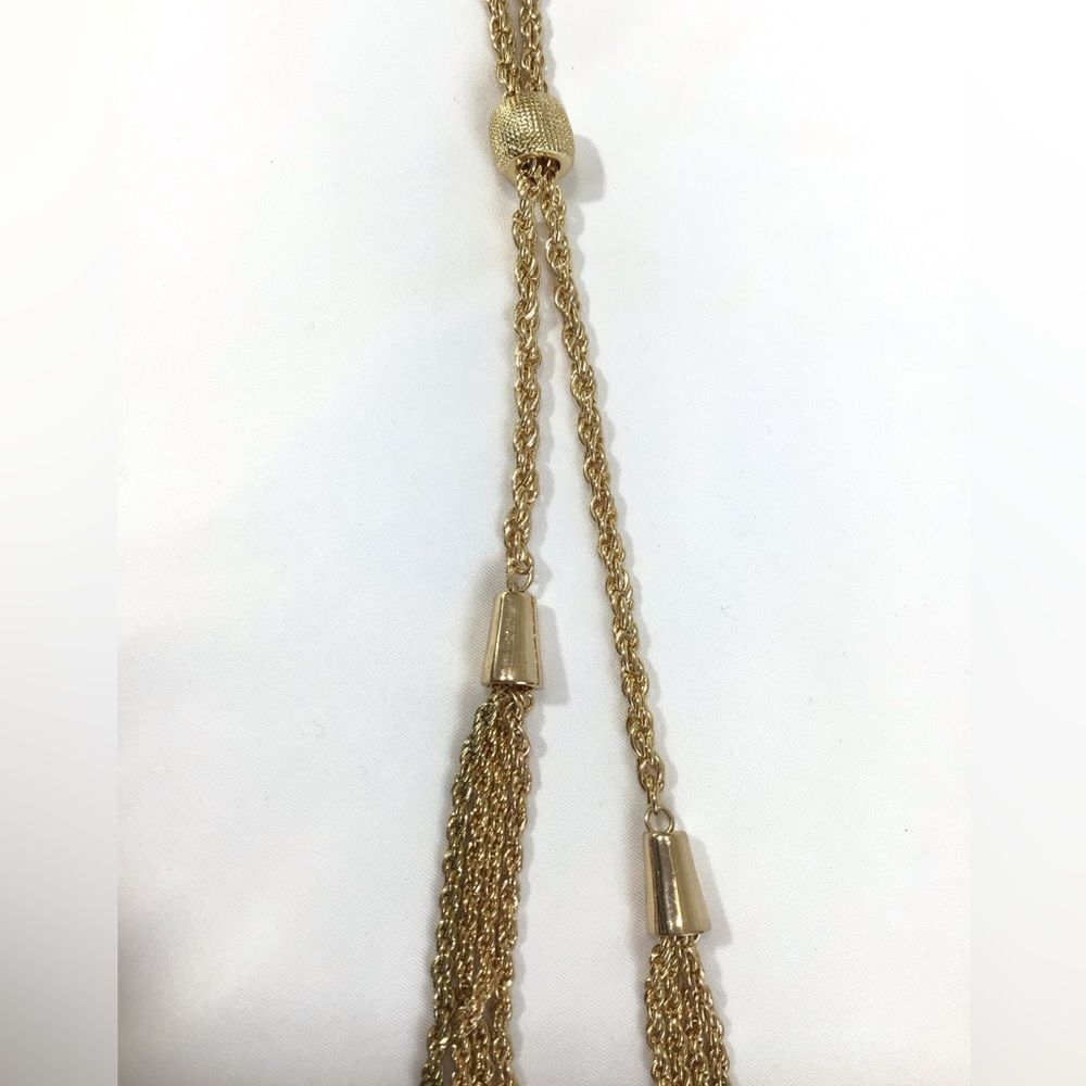 Charter Club Gold Chain With Tassel - Picture 4 of 6